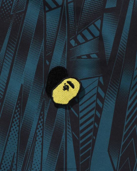 camisa holgada Speed ​​Racer hombres azul 26D80314 A Bathing Ape