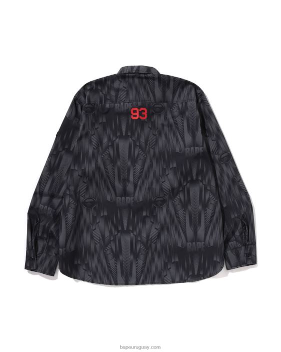 camisa holgada Speed ​​Racer hombres negro 26D80313 A Bathing Ape