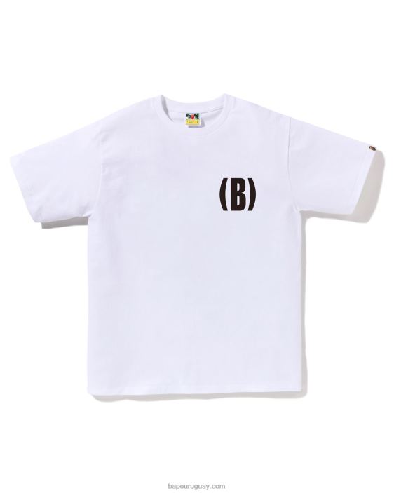 b camiseta de un punto hombres blanco 26D80133 A Bathing Ape