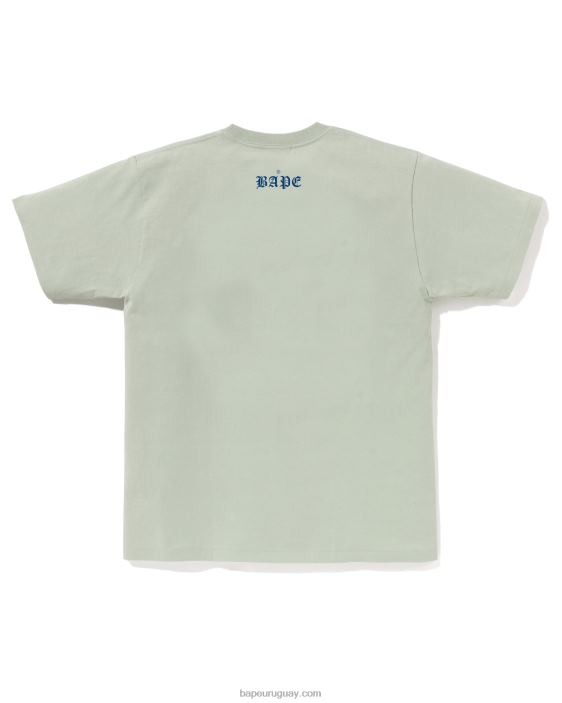 cabeza 1993 camiseta hombres azul claro 26D8053 A Bathing Ape