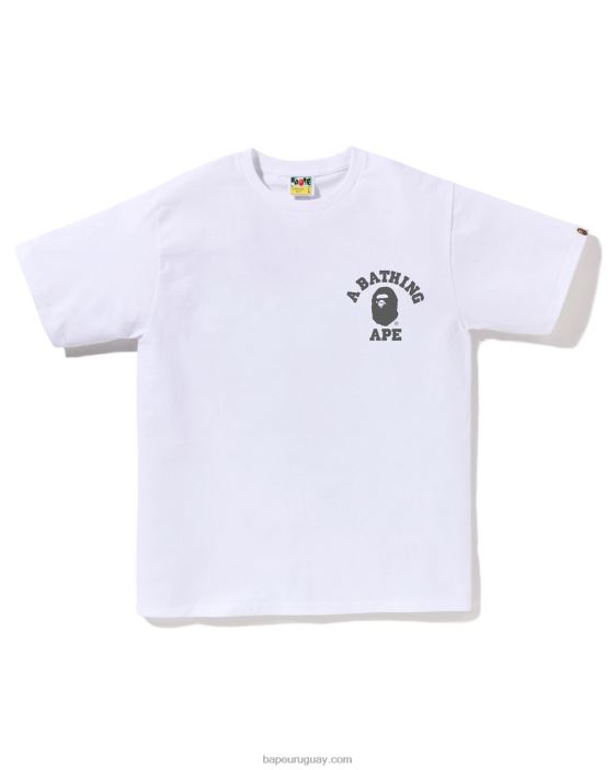 camiseta ats de la universidad del corredor de la velocidad hombres blanco 26D80258 A Bathing Ape