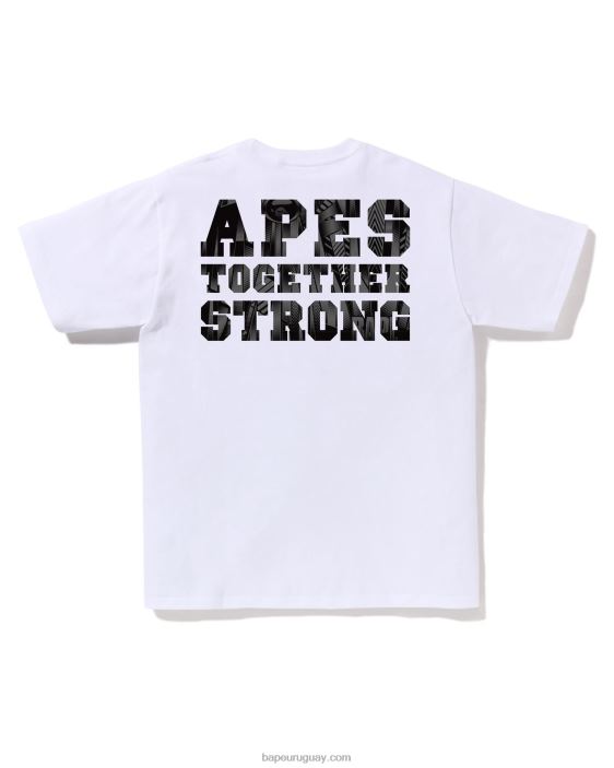 camiseta ats de la universidad del corredor de la velocidad hombres blanco 26D80258 A Bathing Ape