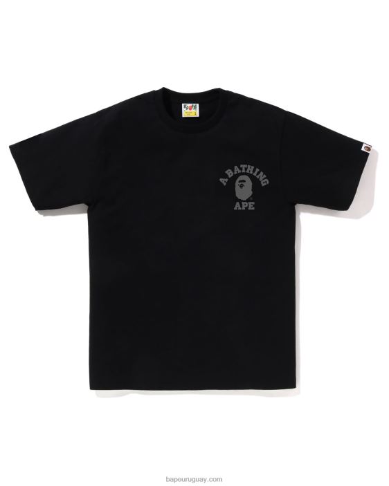 camiseta ats de la universidad del corredor de la velocidad hombres negro 26D80257 A Bathing Ape