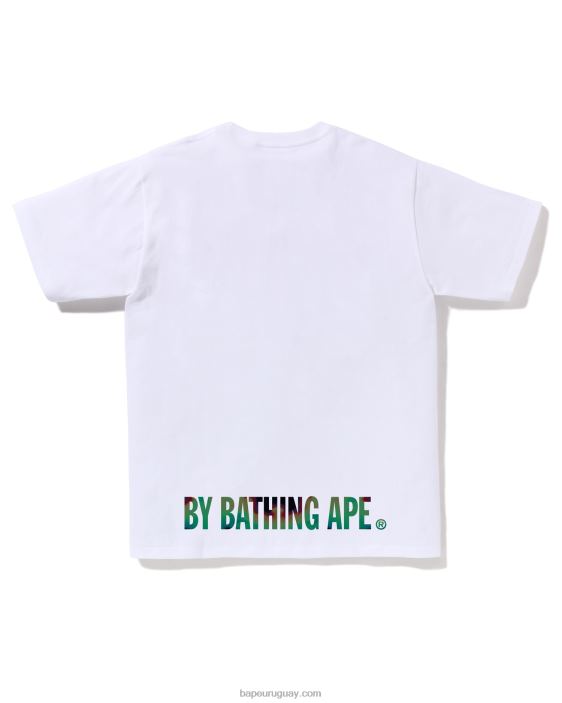 camiseta con cara de termografía hombres blanco 26D8089 A Bathing Ape