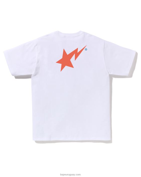 camiseta con logo de colores hombres blanco 26D8043 A Bathing Ape