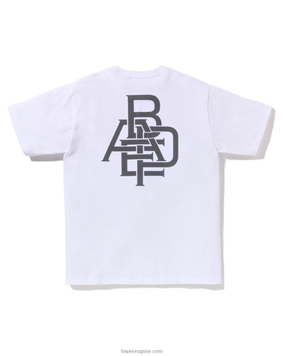 camiseta con logo de pigmento hombres blanco 26D80160 A Bathing Ape