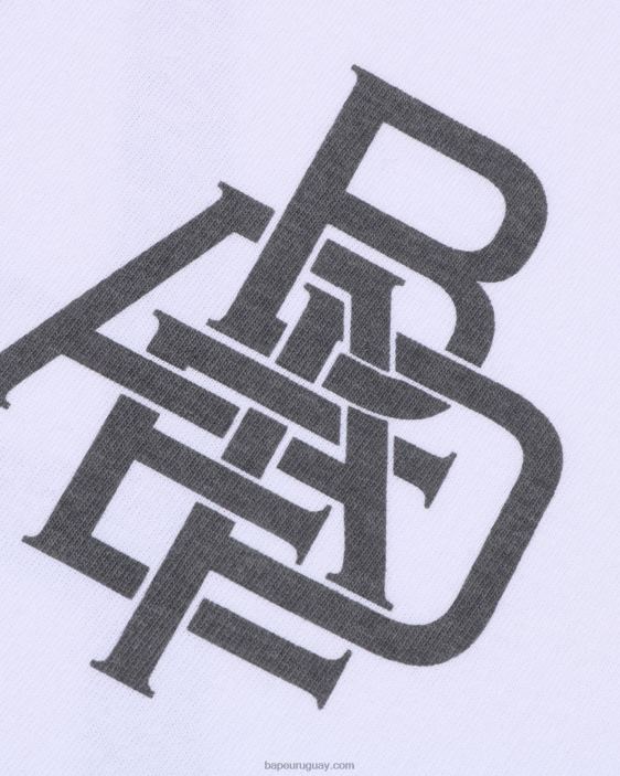 camiseta con logo de pigmento hombres blanco 26D80160 A Bathing Ape