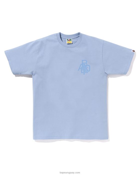 camiseta con logo de pigmento hombres cielo azul 26D80157 A Bathing Ape