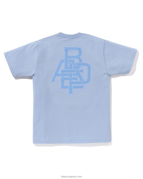 camiseta con logo de pigmento hombres cielo azul 26D80157 A Bathing Ape