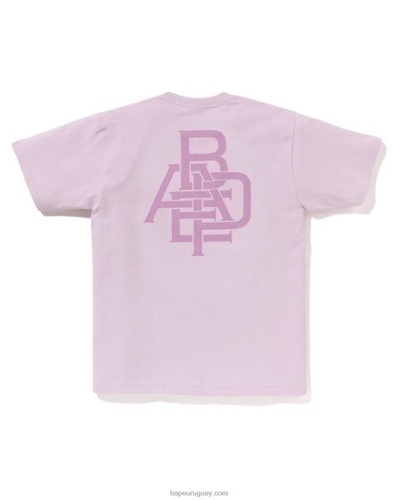 camiseta con logo de pigmento hombres lila 26D80159 A Bathing Ape