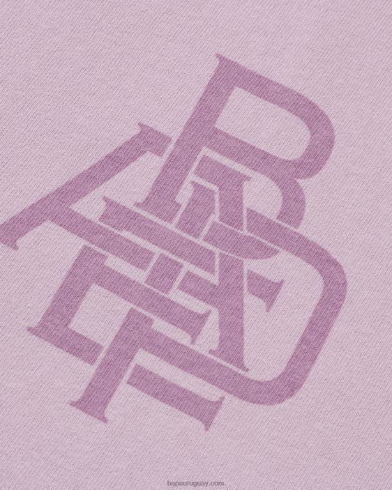 camiseta con logo de pigmento hombres lila 26D80159 A Bathing Ape