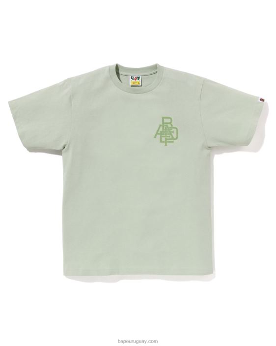 camiseta con logo de pigmento hombres verde claro 26D80158 A Bathing Ape