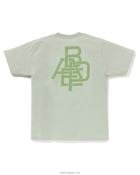 camiseta con logo de pigmento hombres verde claro 26D80158 A Bathing Ape