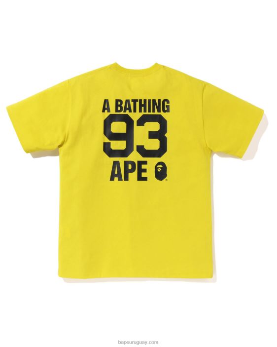camiseta con logo hombres amarillo 26D808 A Bathing Ape