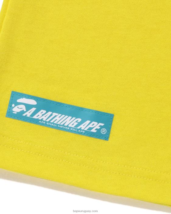 camiseta con logo hombres amarillo 26D808 A Bathing Ape