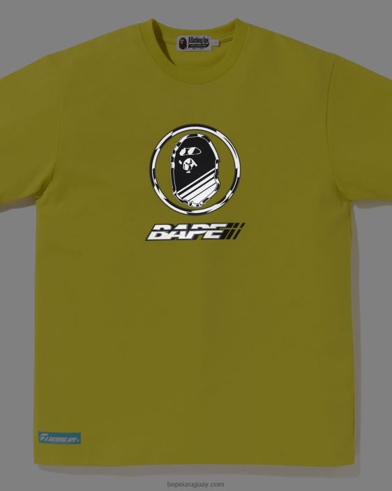 camiseta con logo hombres amarillo 26D808 A Bathing Ape