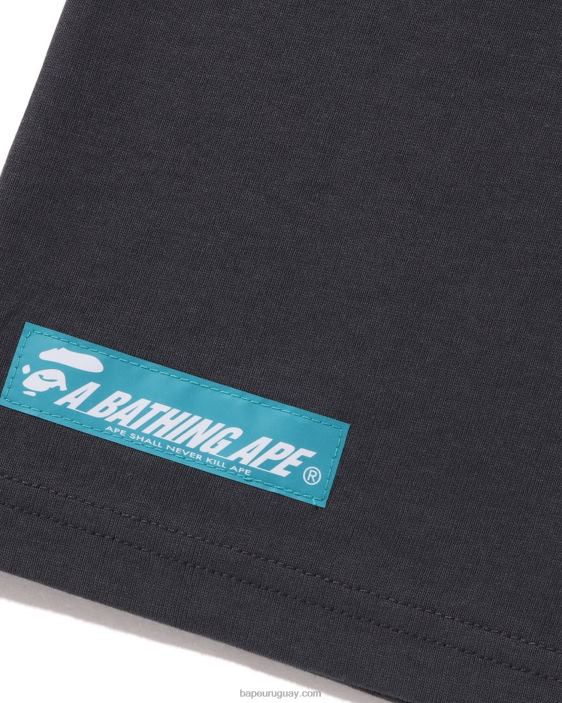 camiseta con logo hombres gris oscuro 26D807 A Bathing Ape