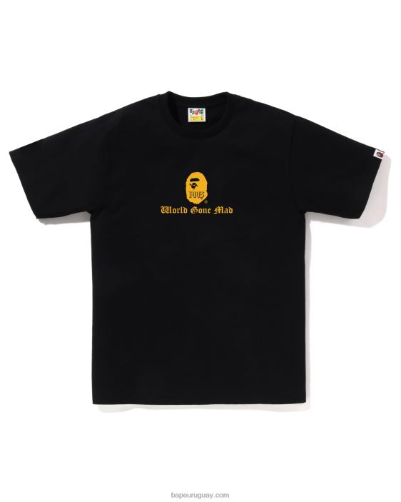 camiseta con logo hombres negro 26D8036 A Bathing Ape