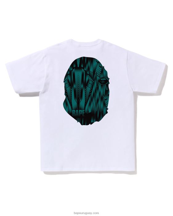 camiseta de cabeza grande de corredor de velocidad hombres blanco 26D80270 A Bathing Ape
