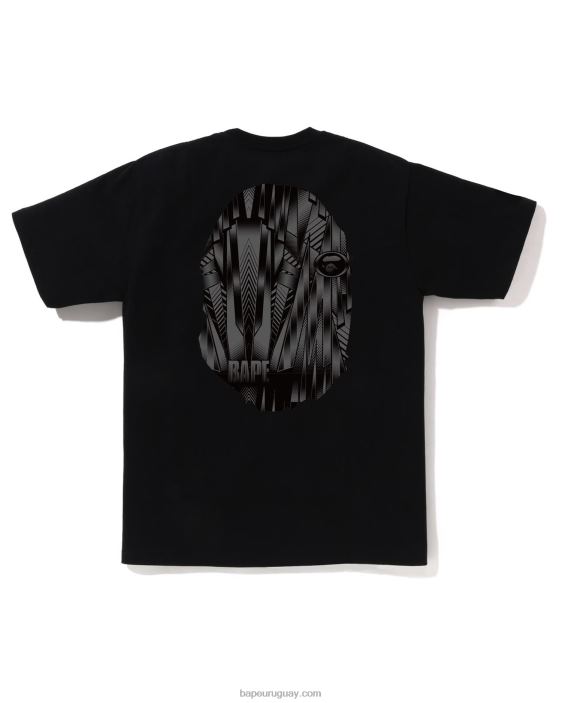 camiseta de cabeza grande de corredor de velocidad hombres negro 26D80268 A Bathing Ape