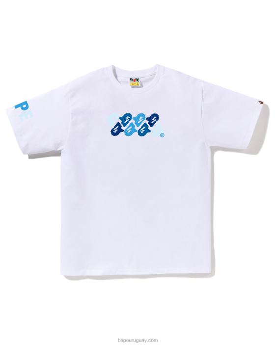 camiseta de camuflaje abc hombres blanco 26D8077 A Bathing Ape