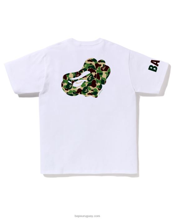 camiseta de camuflaje abc hombres blanco 26D8078 A Bathing Ape