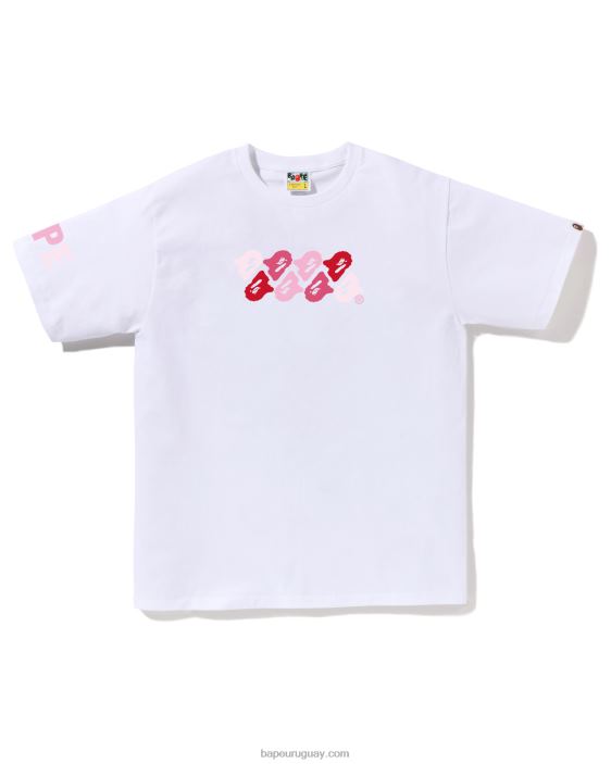 camiseta de camuflaje abc hombres blanco 26D8079 A Bathing Ape