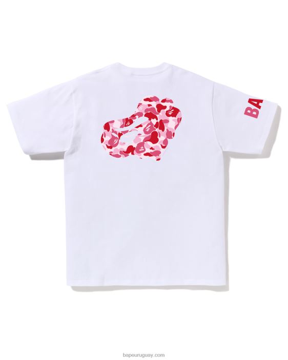 camiseta de camuflaje abc hombres blanco 26D8079 A Bathing Ape