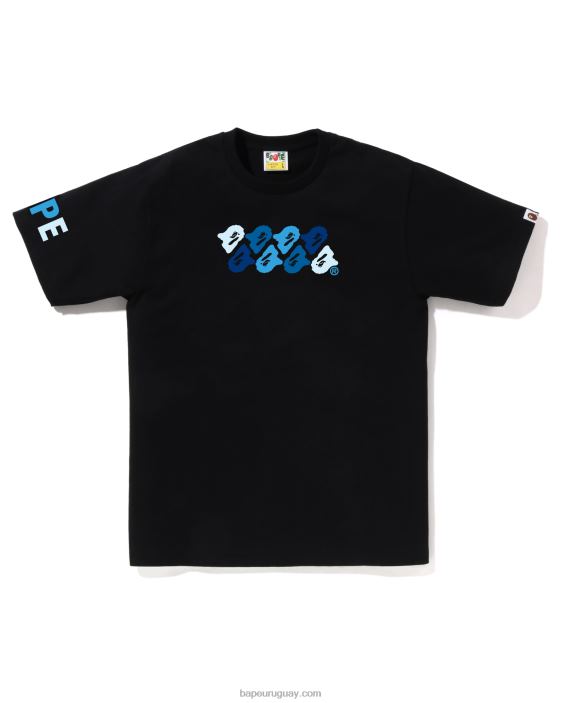 camiseta de camuflaje abc hombres negro 26D8074 A Bathing Ape