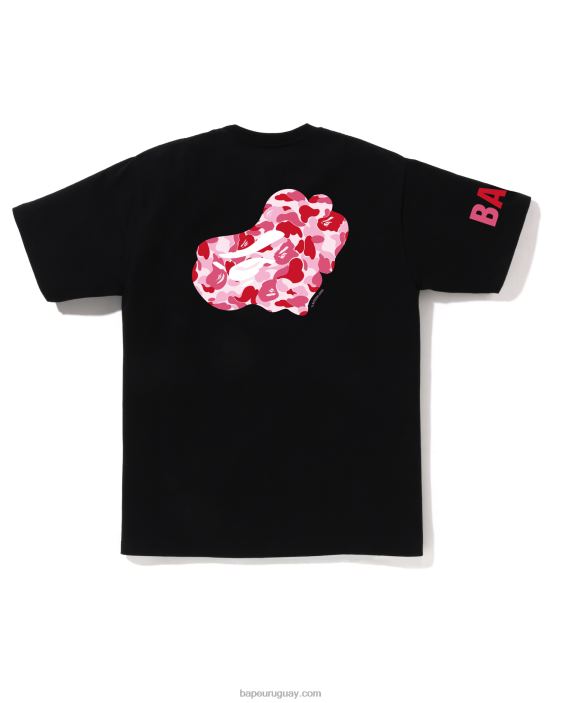 camiseta de camuflaje abc hombres negro 26D8076 A Bathing Ape