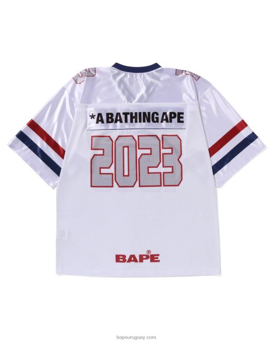 camiseta de fútbol hombres blanco 26D80170 A Bathing Ape