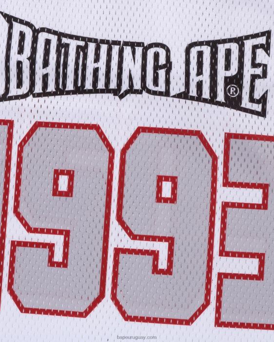 camiseta de fútbol hombres blanco 26D80170 A Bathing Ape