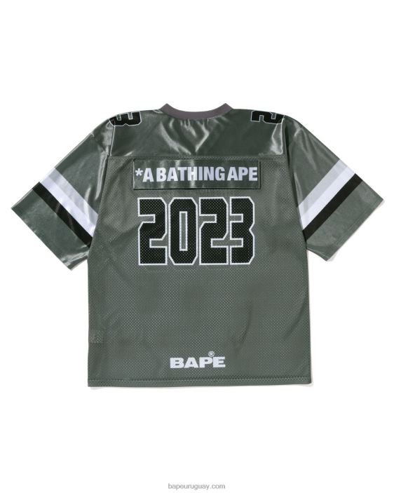 camiseta de fútbol hombres gris 26D80169 A Bathing Ape