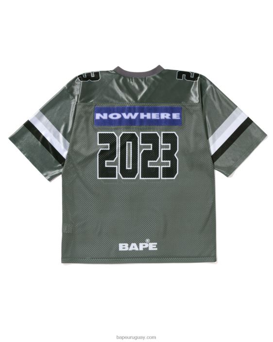 camiseta de fútbol hombres gris 26D80169 A Bathing Ape