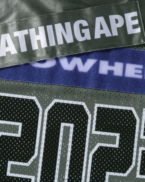 camiseta de fútbol hombres gris 26D80169 A Bathing Ape
