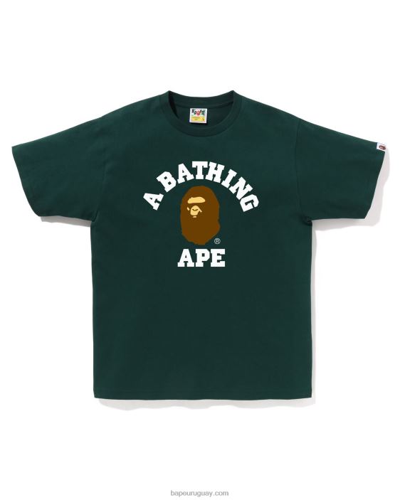 camiseta de la universidad hombres ejercito verde 26D80245 A Bathing Ape