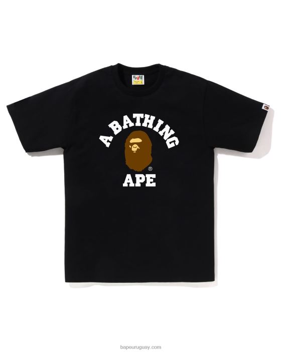 camiseta de la universidad hombres negro 26D80244 A Bathing Ape