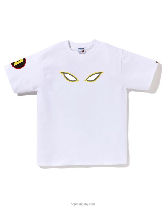 camiseta de sombra hombres blanco 26D80174 A Bathing Ape