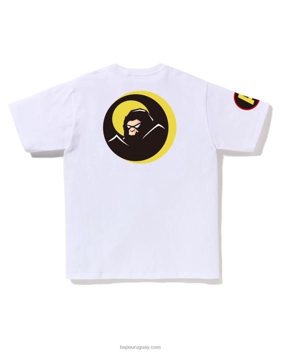 camiseta de sombra hombres blanco 26D80174 A Bathing Ape