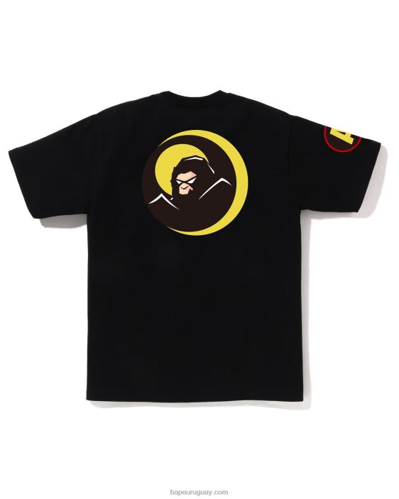 camiseta de sombra hombres negro 26D80171 A Bathing Ape