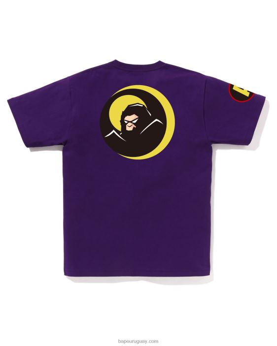 camiseta de sombra hombres púrpura 26D80173 A Bathing Ape
