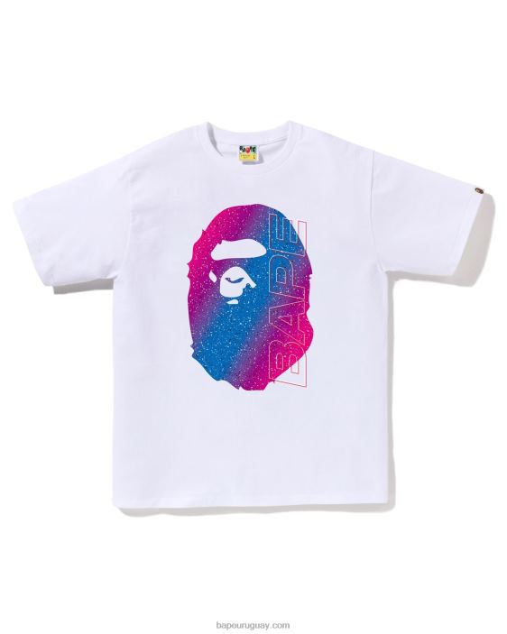 camiseta electro neón hombres blanco 26D8012 A Bathing Ape