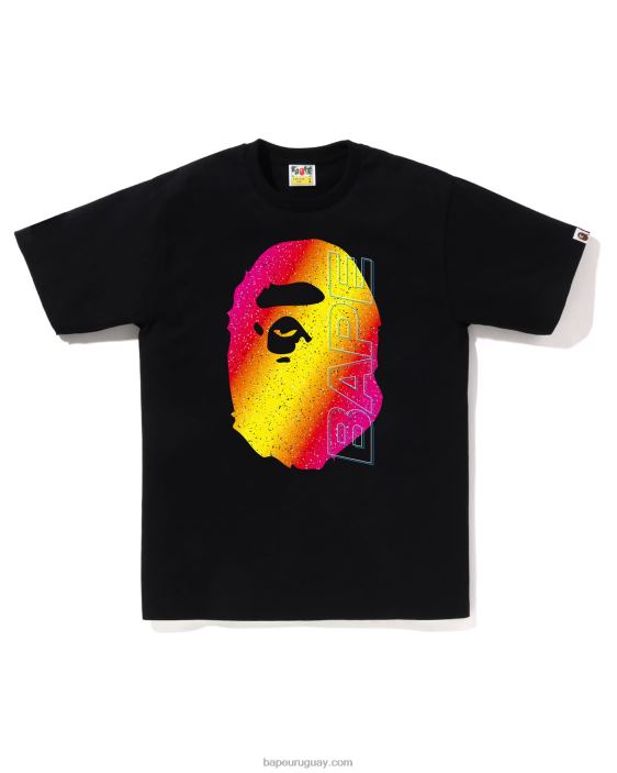 camiseta electro neón hombres negro 26D8011 A Bathing Ape