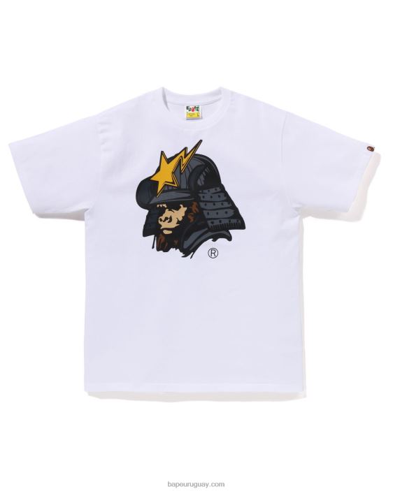 camiseta kabuto general hombres blanco 26D80125 A Bathing Ape