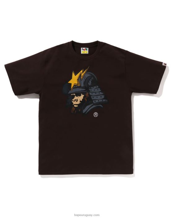 camiseta kabuto general hombres marrón 26D80123 A Bathing Ape
