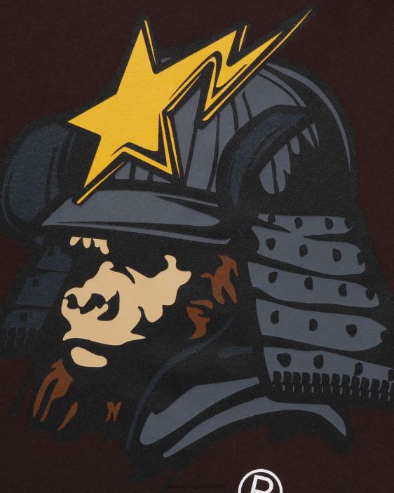 camiseta kabuto general hombres marrón 26D80123 A Bathing Ape