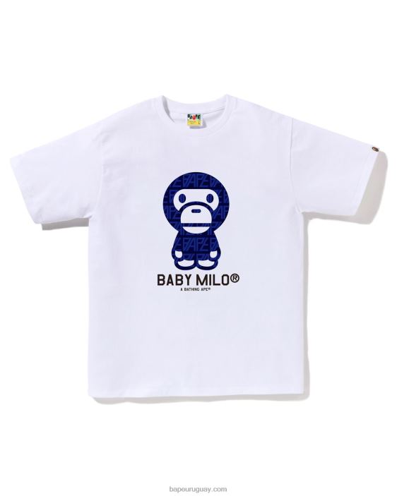camiseta milo bebé con monograma del logo hombres blanco 26D80197 A Bathing Ape