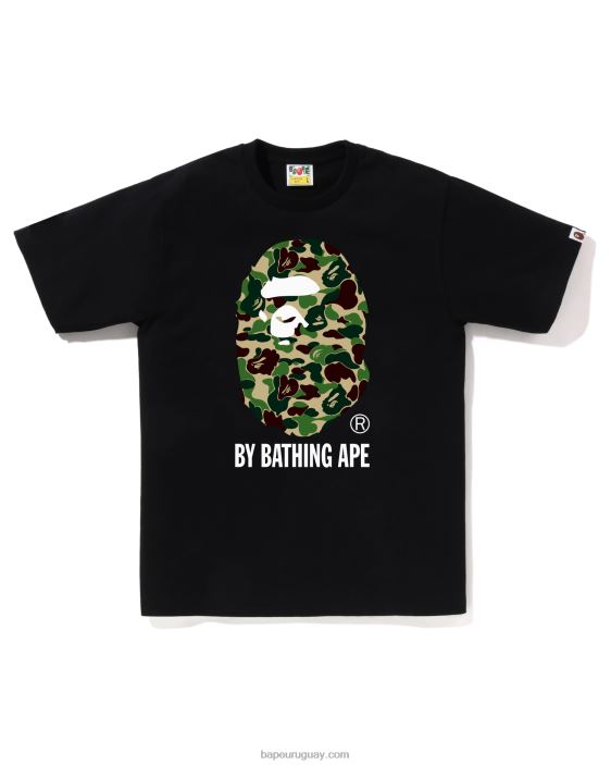 camuflaje abc por camiseta de baño hombres negro 26D8060 A Bathing Ape
