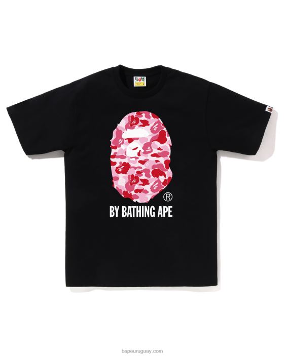 camuflaje abc por camiseta de baño hombres negro 26D8061 A Bathing Ape