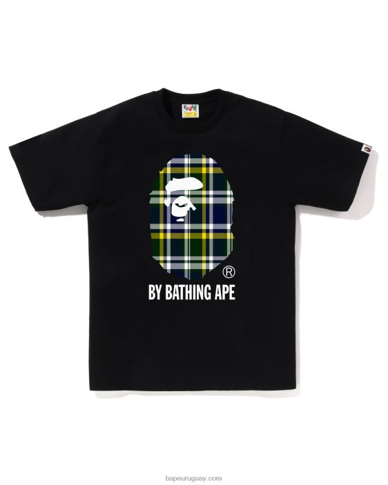 comprobar camiseta hombres negro 26D80143 A Bathing Ape